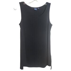 Kaari Blue Black Tank, Size Small